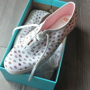 Keds for Kate Spade lip print shoes